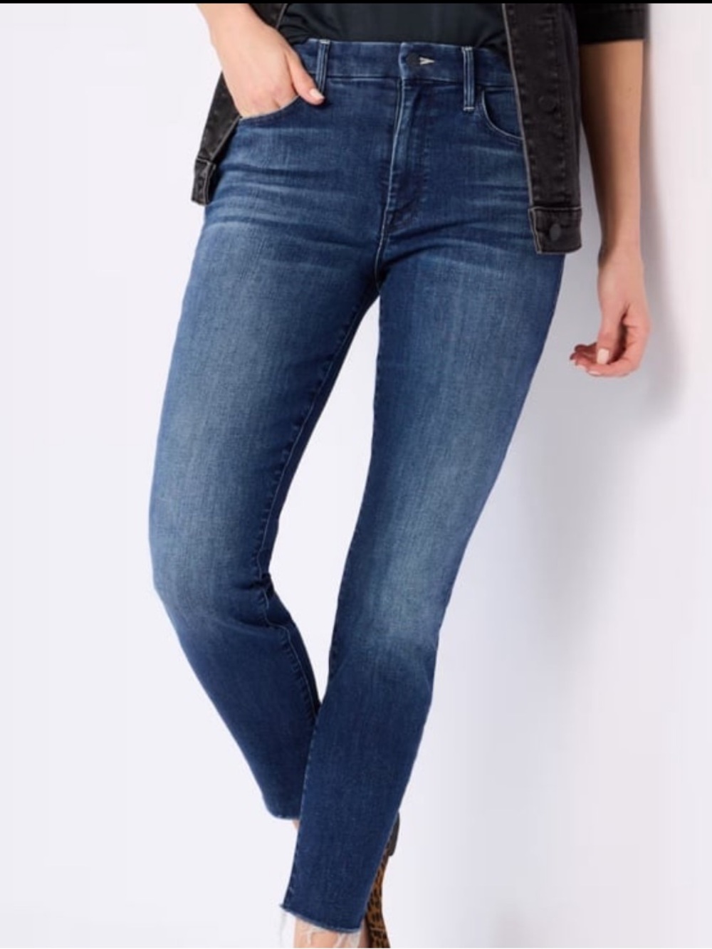 Mother The Looker Ankle Fray Jeans 27
